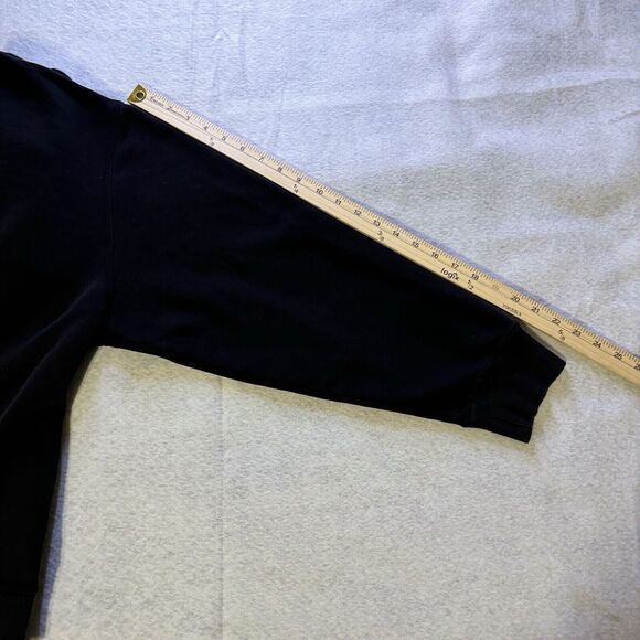 IZOD Black Crewneck Sweatshirt Embroidered Logo Mens XL - Picture 9 of 10